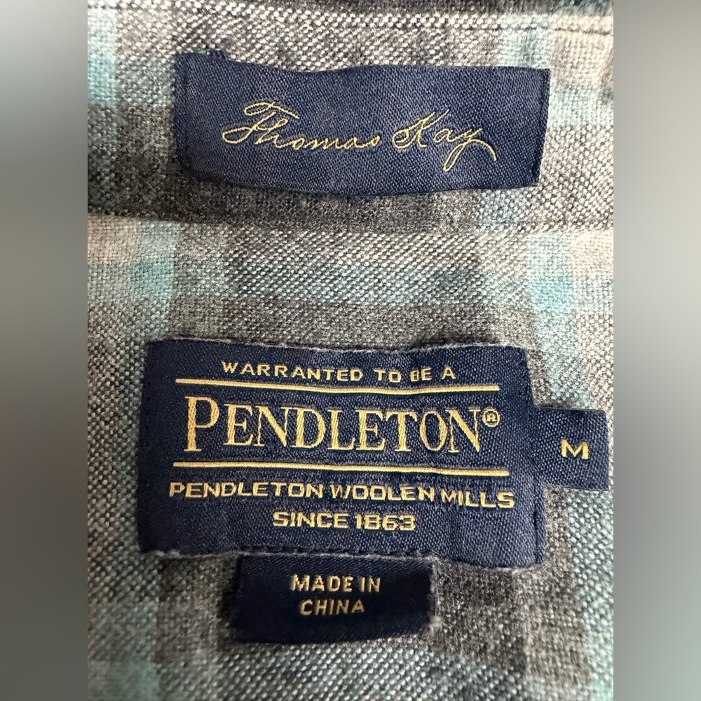 Pendleton Thomas Kay Collection Plaid Flannel But… - image 6